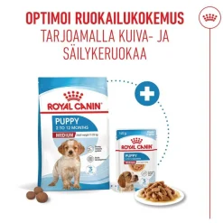 Royal Canin Medium Puppy kastikkeessa