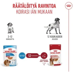 Royal Canin Medium Puppy kastikkeessa