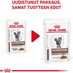 Royal Canin Veterinary Feline Gastrointestinal Moderate Calorie kastikkeessa