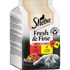 Sheba Fresh & Fine Fresh Pouches -säästöpakkaus 72 x 50 g
