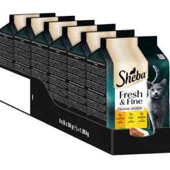 Sheba Fresh & Fine Fresh Pouches -säästöpakkaus 72 x 50 g