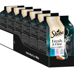 Sheba Fresh & Fine Fresh Pouches -säästöpakkaus 72 x 50 g