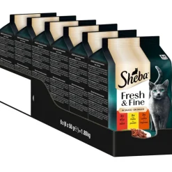Sheba Fresh & Fine Fresh Pouches -säästöpakkaus 72 x 50 g