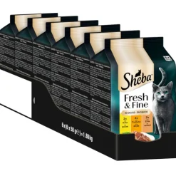 Sheba Fresh & Fine Fresh Pouches -säästöpakkaus 72 x 50 g
