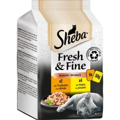 Sheba Fresh & Fine Fresh Pouches -säästöpakkaus 72 x 50 g