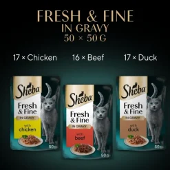 Sheba Fresh & Fine -tuorepussit 50 x 50 g