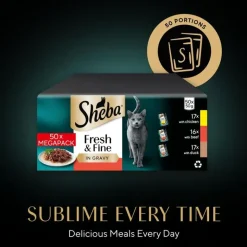 Sheba Fresh & Fine -tuorepussit 50 x 50 g