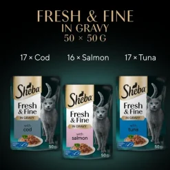 Sheba Fresh & Fine -tuorepussit 50 x 50 g