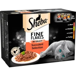 Sheba-tuorepussilajitelma megapakkauksessa 24 x 85 g