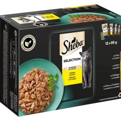 Sheba-tuorepussilajitelma megapakkauksessa 24 x 85 g