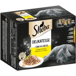 Sheba-tuorepussilajitelma megapakkauksessa 24 x 85 g
