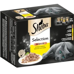 Sheba-tuorepussilajitelma megapakkauksessa 24 x 85 g