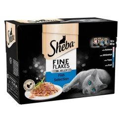 Sheba-tuorepussilajitelma säästöpakkauksessa 144 x 85 g