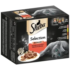 Sheba-tuorepussilajitelma säästöpakkauksessa 144 x 85 g