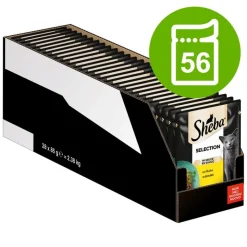 Sheba-tuorepussilajitelmat säästöpakkauksessa 56 x 85 g
