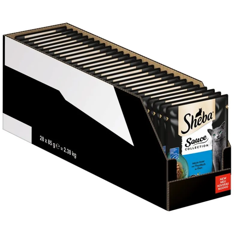 Sheba-tuorepussilajitelmat säästöpakkauksessa 56 x 85 g