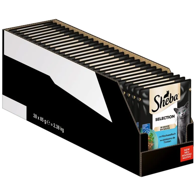 Sheba-tuorepussilajitelmat säästöpakkauksessa 56 x 85 g
