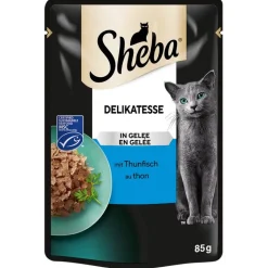 Sheba-tuorepussilajitelmat säästöpakkauksessa 56 x 85 g
