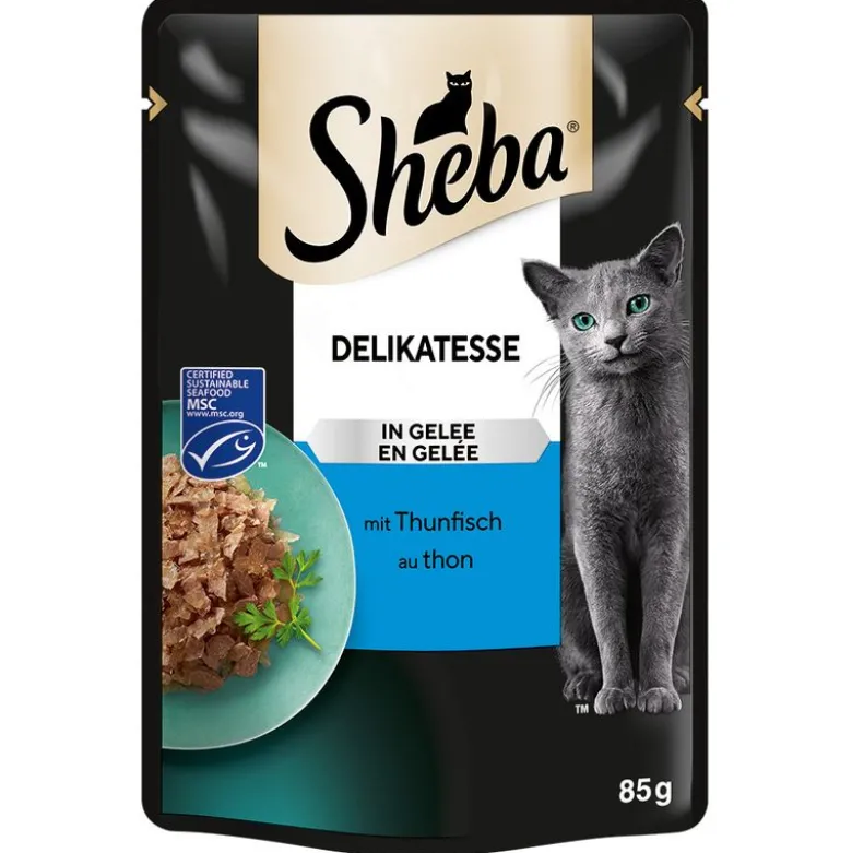 Sheba-tuorepussilajitelmat säästöpakkauksessa 56 x 85 g