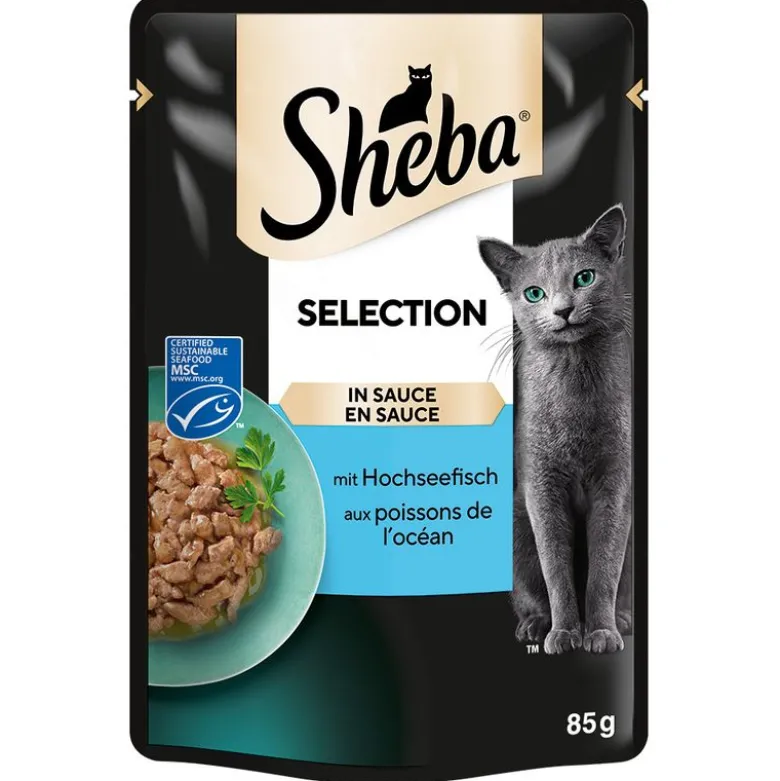 Sheba-tuorepussilajitelmat säästöpakkauksessa 56 x 85 g