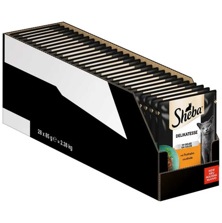 Sheba-tuorepussilajitelmat säästöpakkauksessa 56 x 85 g