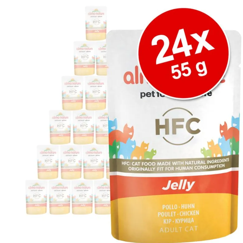 Säästöpakkaus: Almo Nature HFC Jelly Pouch 24 x 55 g