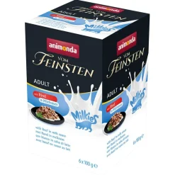 Säästöpakkaus animonda Vom Feinsten Adult Milkies kastikkeessa 32 x 100 g
