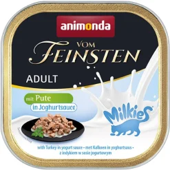 Säästöpakkaus animonda Vom Feinsten Adult Milkies kastikkeessa 32 x 100 g