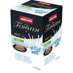 Säästöpakkaus animonda Vom Feinsten Adult Milkies kastikkeessa 32 x 100 g