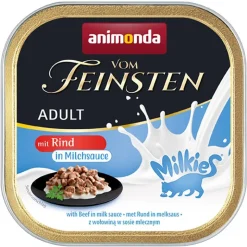 Säästöpakkaus animonda Vom Feinsten Adult Milkies kastikkeessa 32 x 100 g