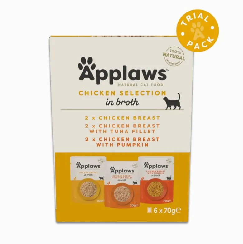 Säästöpakkaus Applaws Cat Natural liemessä 48 x 70 g