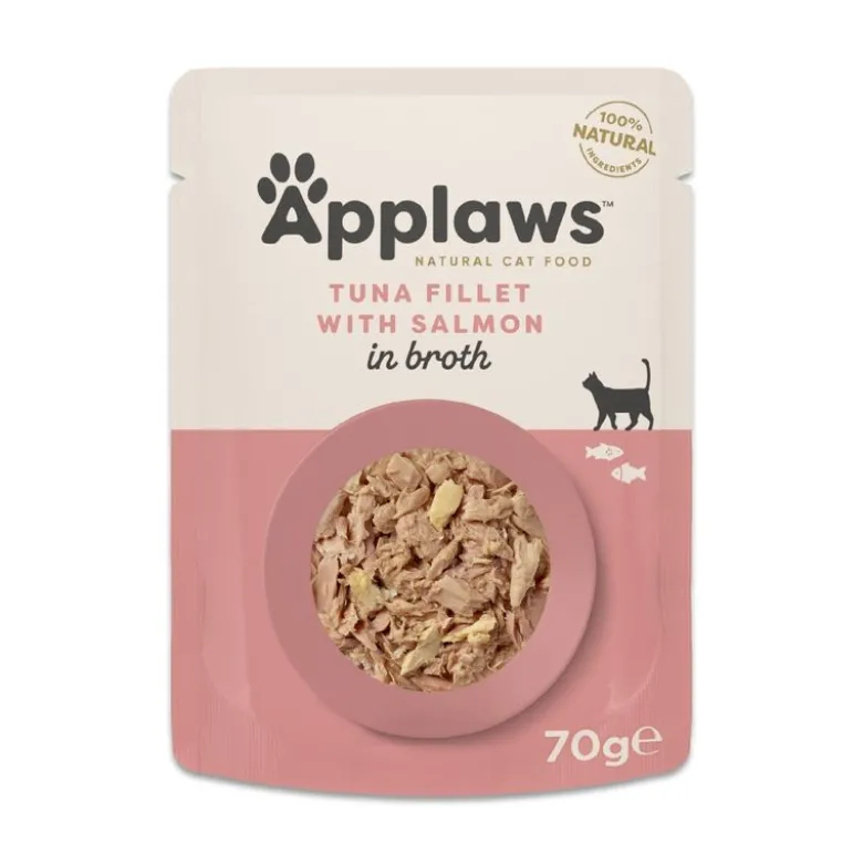 Säästöpakkaus Applaws Cat Natural liemessä 48 x 70 g