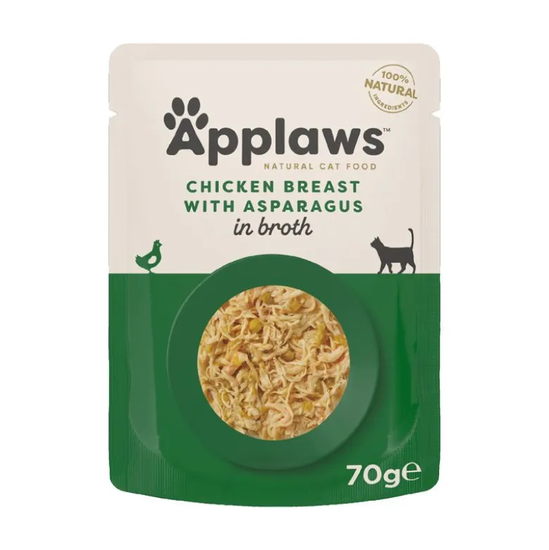 Säästöpakkaus Applaws Cat Natural liemessä 48 x 70 g