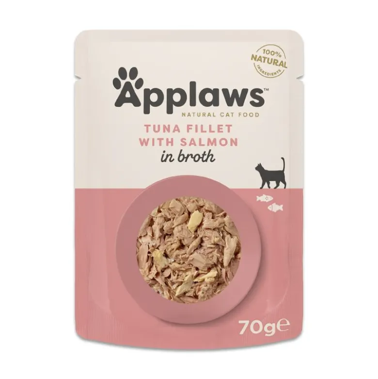 Säästöpakkaus Applaws Cat Natural liemessä 48 x 70 g