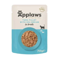 Säästöpakkaus Applaws Cat Natural liemessä 48 x 70 g