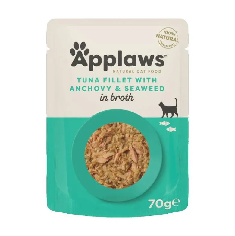 Säästöpakkaus Applaws Cat Natural liemessä 48 x 70 g