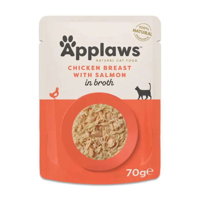 Säästöpakkaus Applaws Cat Natural liemessä 48 x 70 g