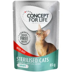 Säästöpakkaus Concept for Life hyytelö ja kastike viljaton sekoitus 24 x 85 g