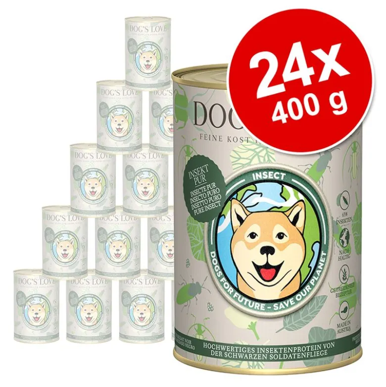 Säästöpakkaus Dog´s Love Insect 24 x 400 g
