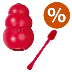 Säästöpakkaus: KONG Classic + KONG-puhdistusharja