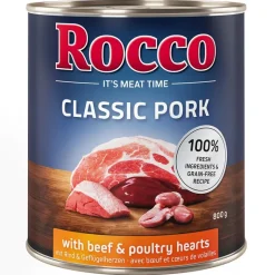 Säästöpakkaus Rocco Classic Pork 24 x 800g
