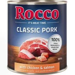 Säästöpakkaus Rocco Classic Pork 24 x 800g