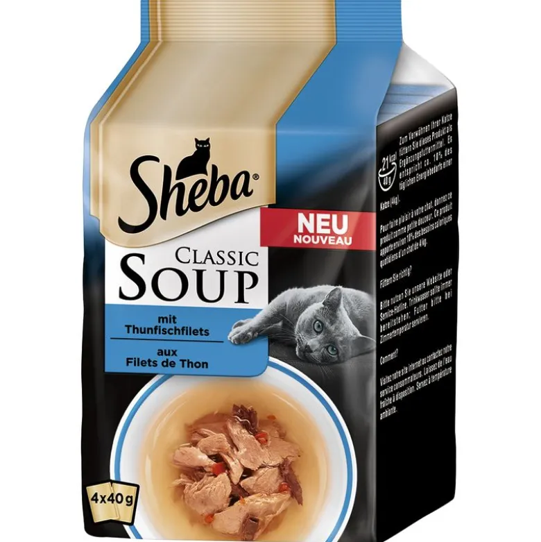 Säästöpakkaus Sheba Classic Soup Pouch 80 x 40 g