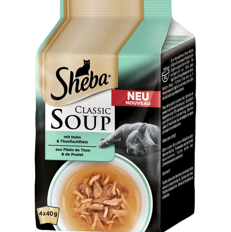 Säästöpakkaus Sheba Classic Soup Pouch 80 x 40 g