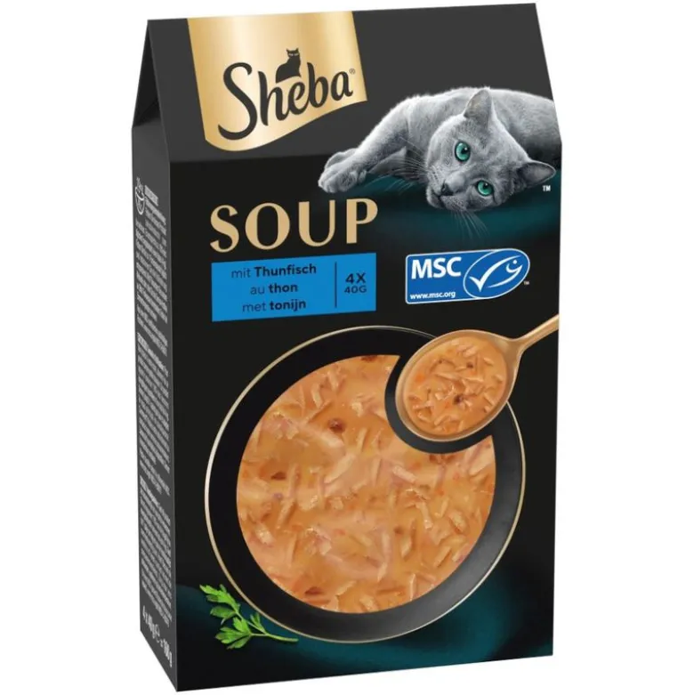 Säästöpakkaus Sheba Classic Soup Pouch 80 x 40 g