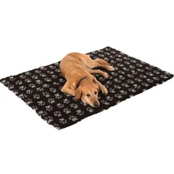 Säästöpakkaus: Vetbed® Isobed SL Wave, kerma/ruskea + SL Paw -koiranpeitto