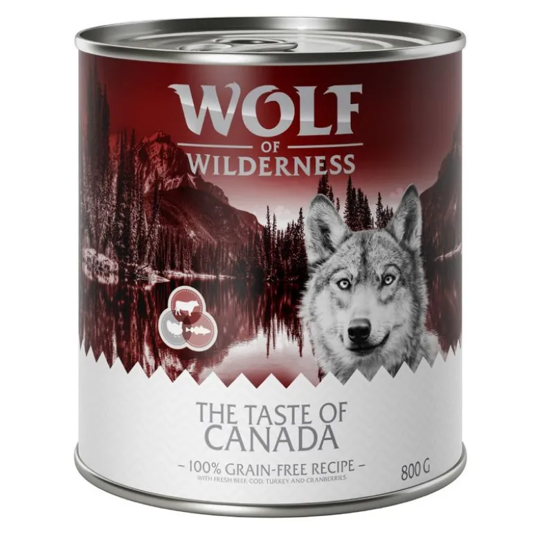 Säästöpakkaus: Wolf of Wilderness "The Taste Of" 24 x 800 g