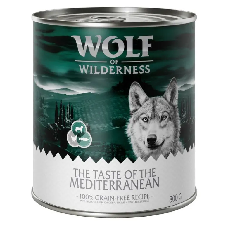 Säästöpakkaus: Wolf of Wilderness "The Taste Of" 24 x 800 g