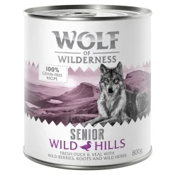 Säästöpakkaus Wolf of Wilderness Senior 24 x 800 g
