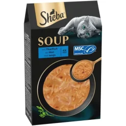 Säästöpakkaus 40 x 40 g Sheba Classic Soup -tuorepussit